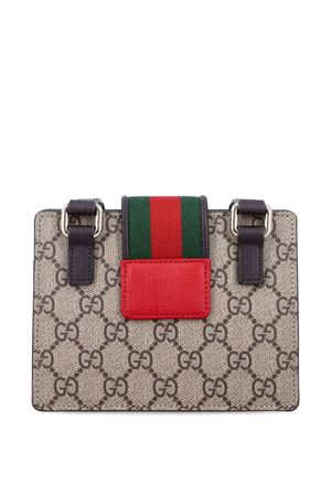 borsa in pelle marrone GUCCI KIDS | 793830KAAAP9751